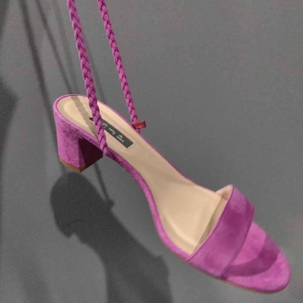 SJP Elope Purple Suede Heels - Picture 4 of 5